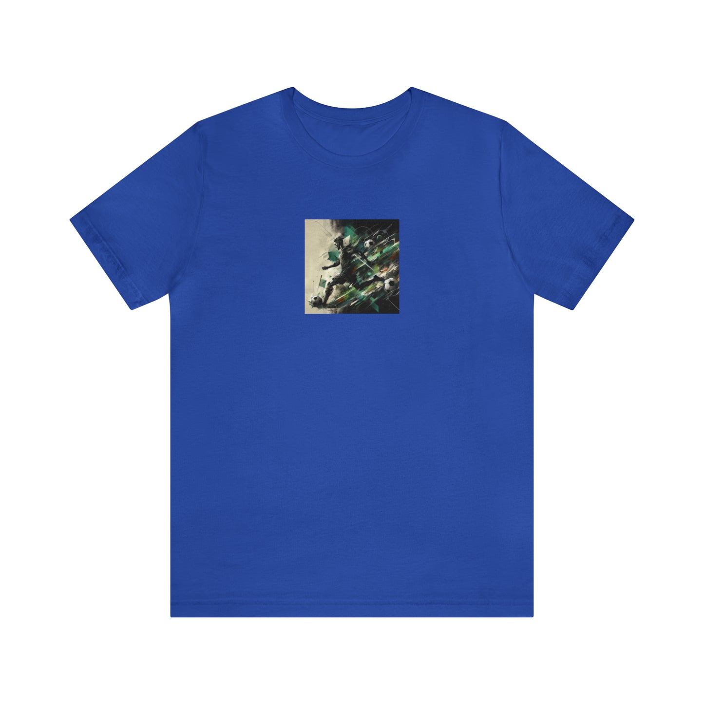 Emerald Abstract Football Tee - Unisex Jersey Short Sleeve Tee
