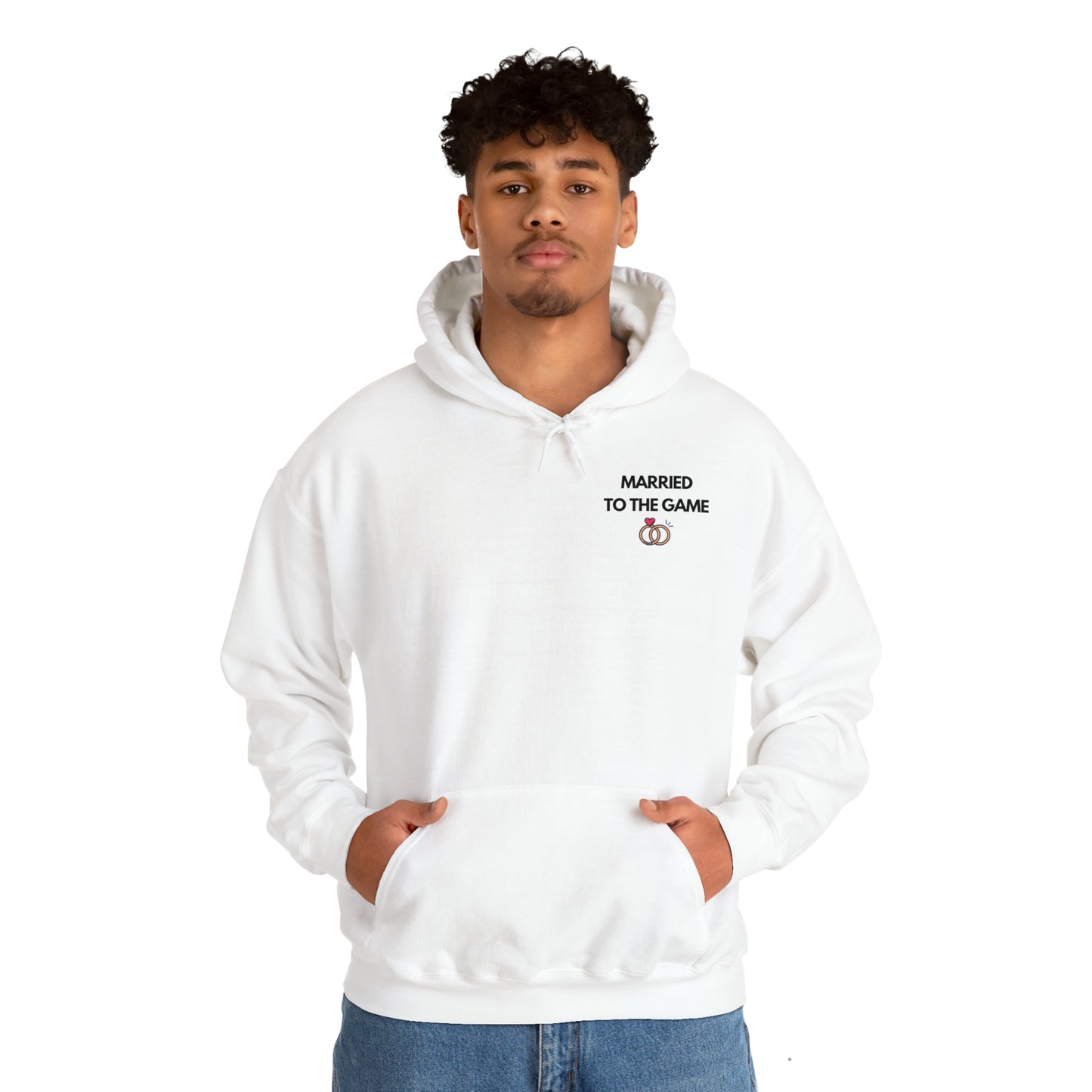 Married To The Game Small Logo Hoodie - Unisex Heavy Blend™ Hooded Sweatshirt