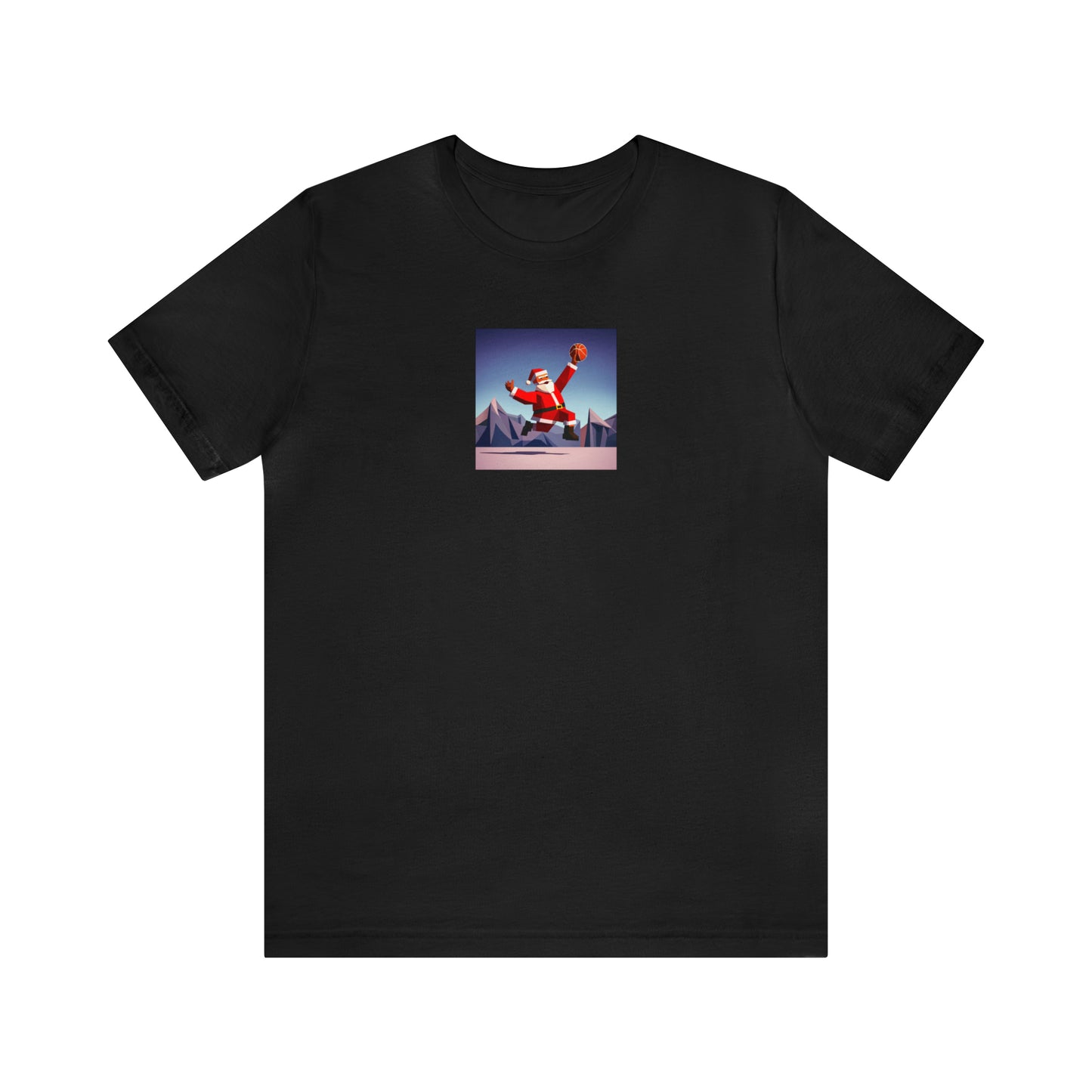 Dunking Santa Christmas Tee - Unisex Jersey Short Sleeve Tee