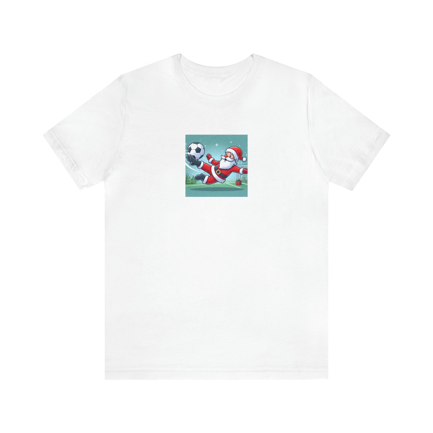 Santa Bicycle Kick Tee - Unisex Jersey Short Sleeve Tee