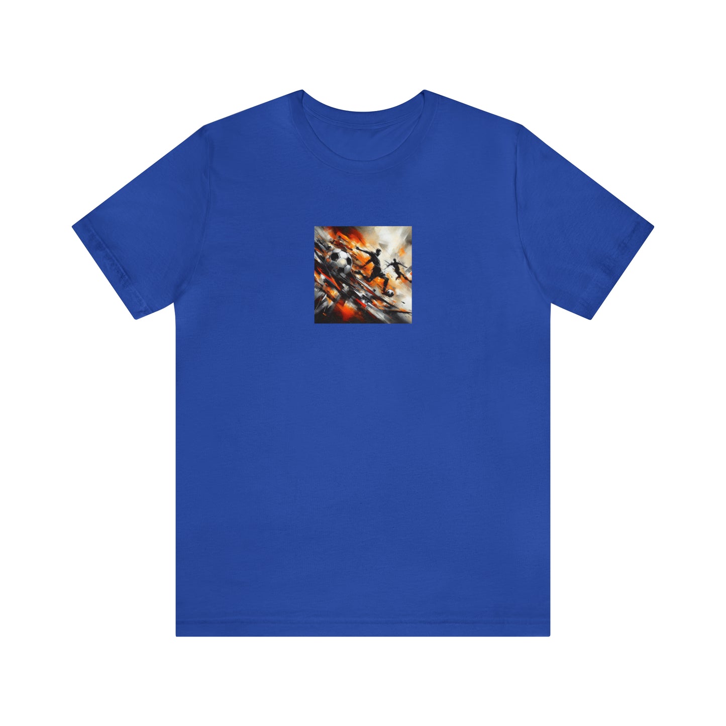 Marigold Abstract Football Tee - Unisex Jersey Short Sleeve Tee