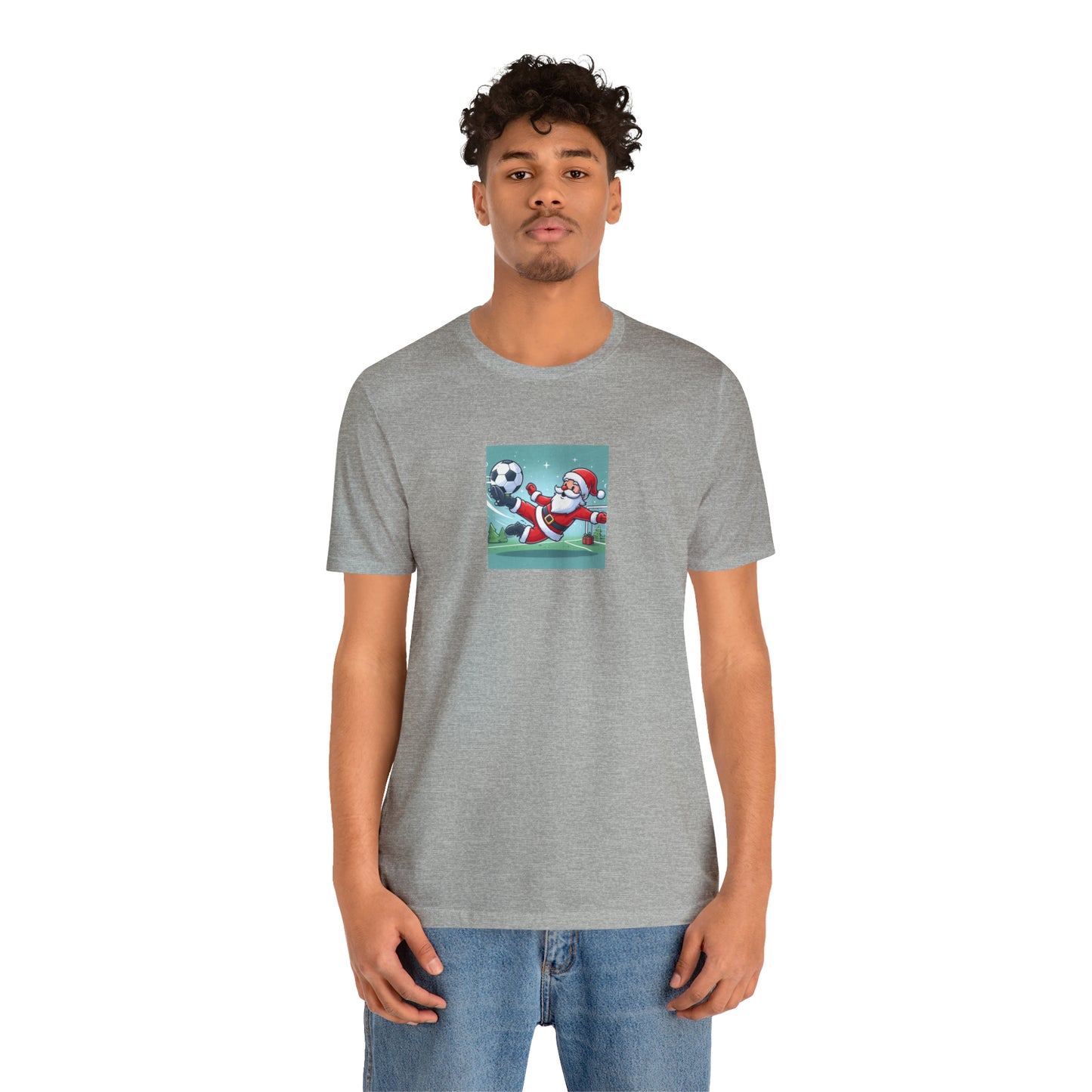 Santa Bicycle Kick Tee - Unisex Jersey Short Sleeve Tee