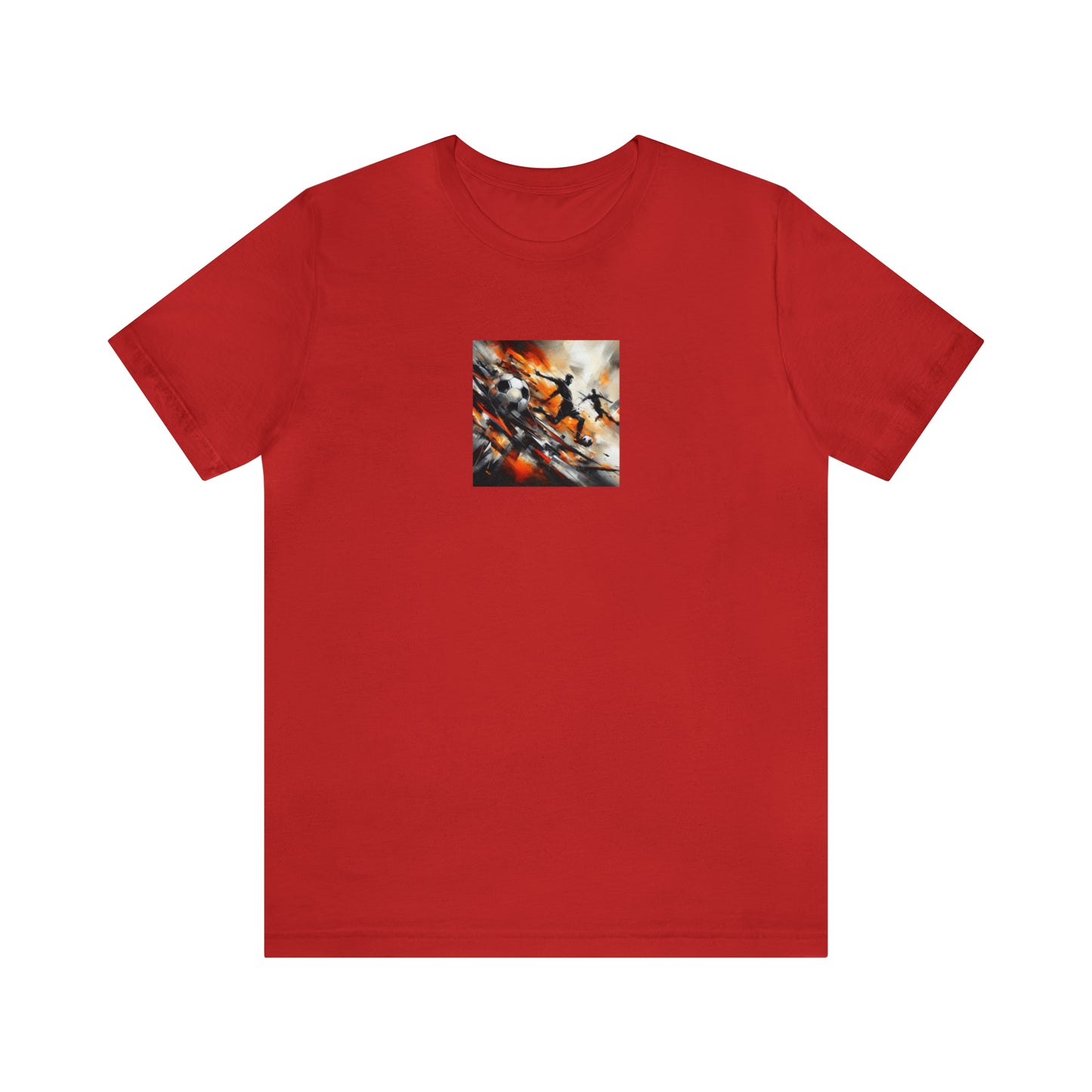 Marigold Abstract Football Tee - Unisex Jersey Short Sleeve Tee