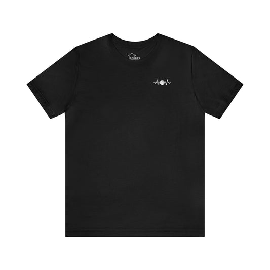 Basketball Heartbeat Tee - Unisex Jersey Short Sleeve Tee