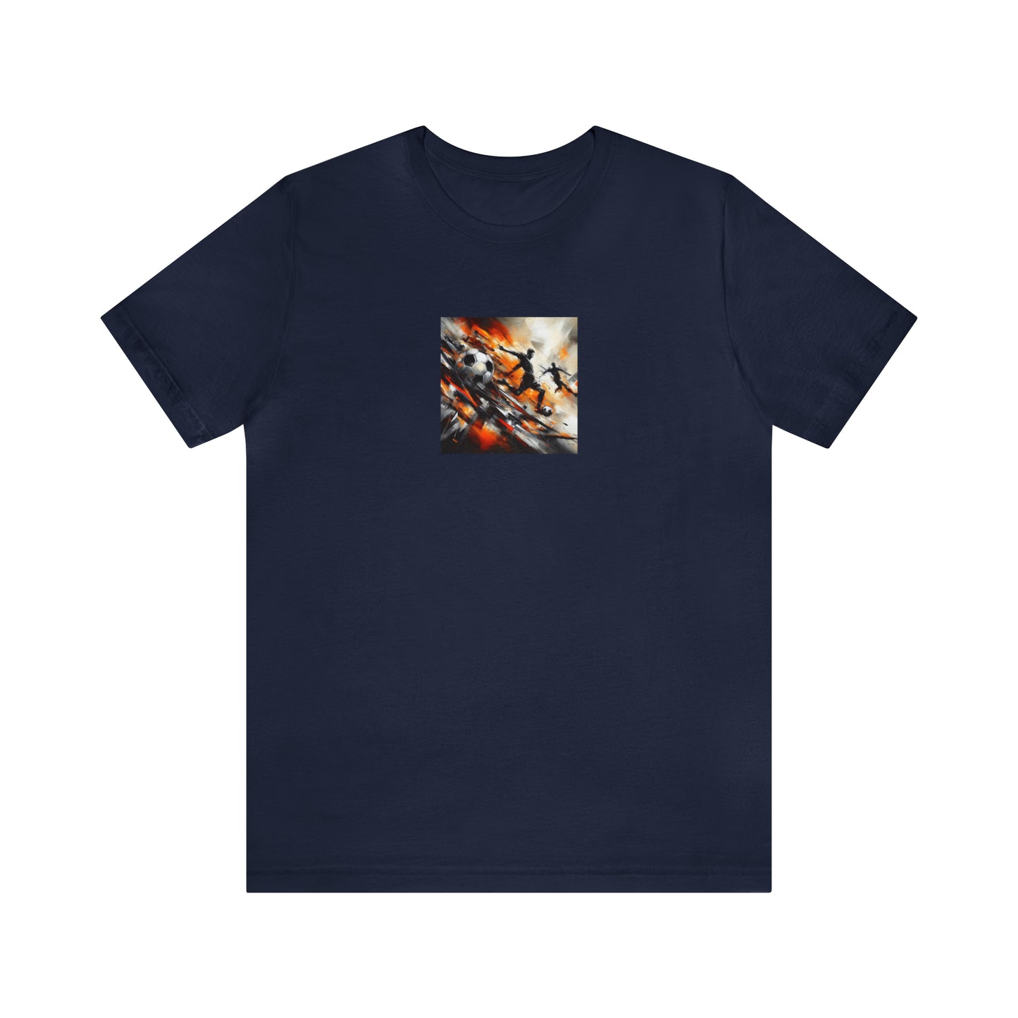 Marigold Abstract Football Tee - Unisex Jersey Short Sleeve Tee