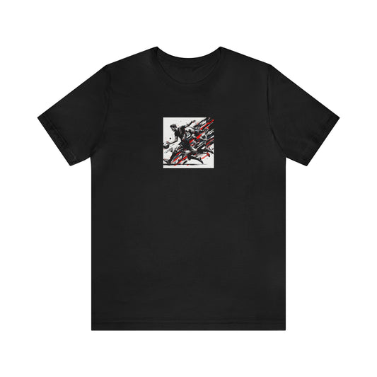 Ruby Abstract Football Tee - Unisex Jersey Short Sleeve Tee