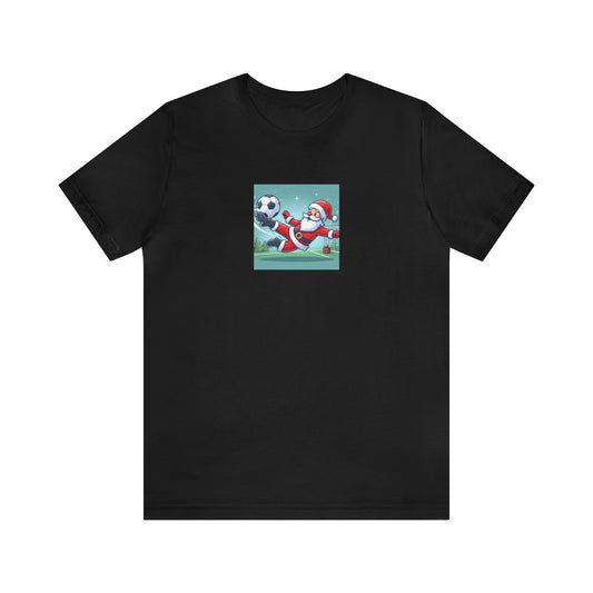 Santa Bicycle Kick Tee - Unisex Jersey Short Sleeve Tee